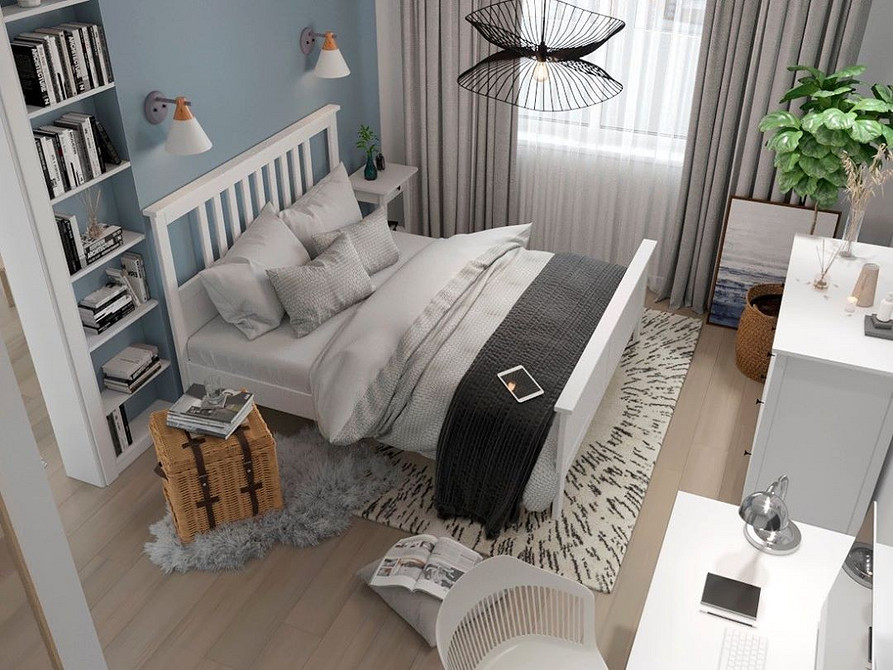 Стильне ліжко ІКЕА в дизайні спальні: сучасні тенденції та практичність.