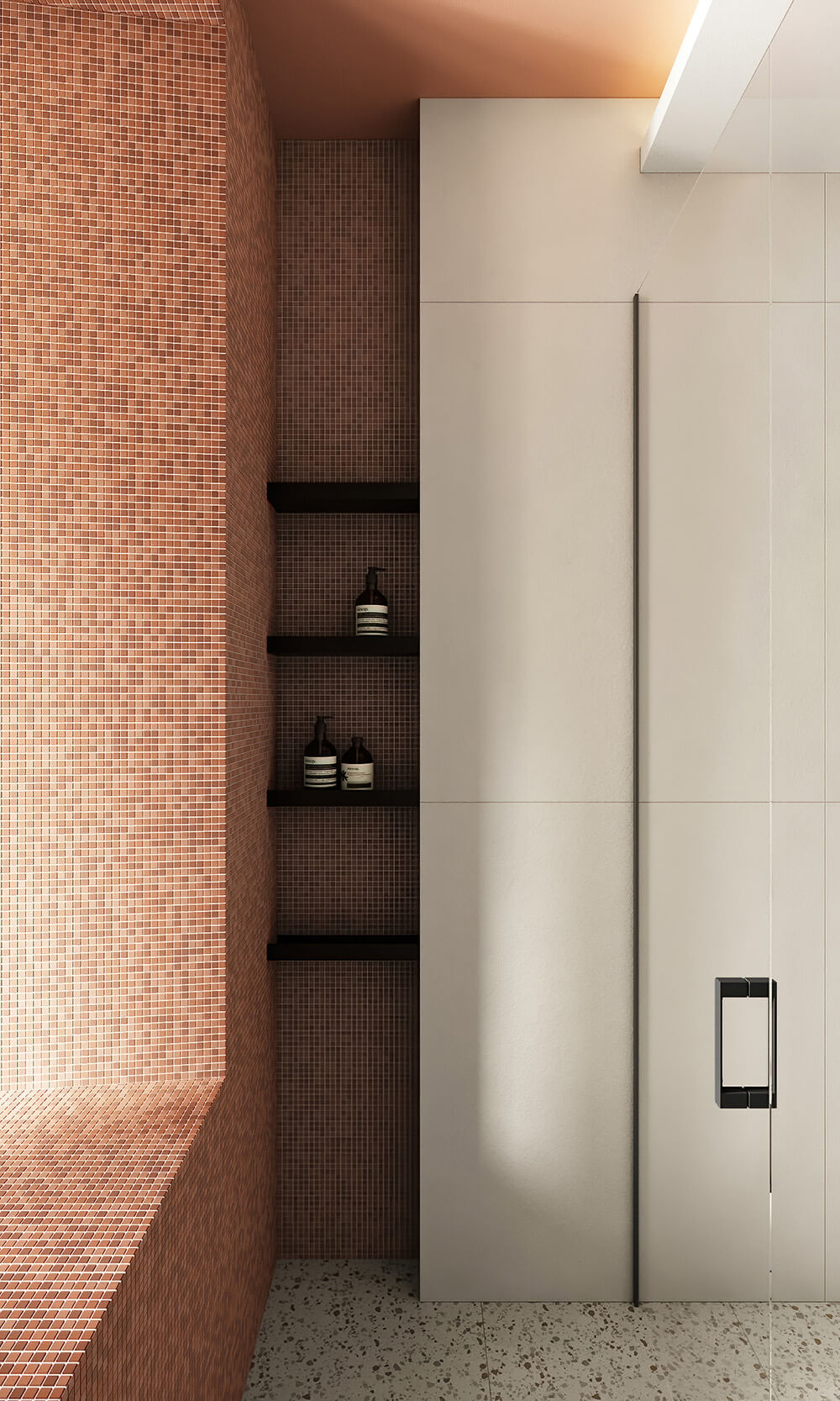 Інтер'єр кухні з акцентною кольоровою стелею: жовта стеля для підняття настрою.