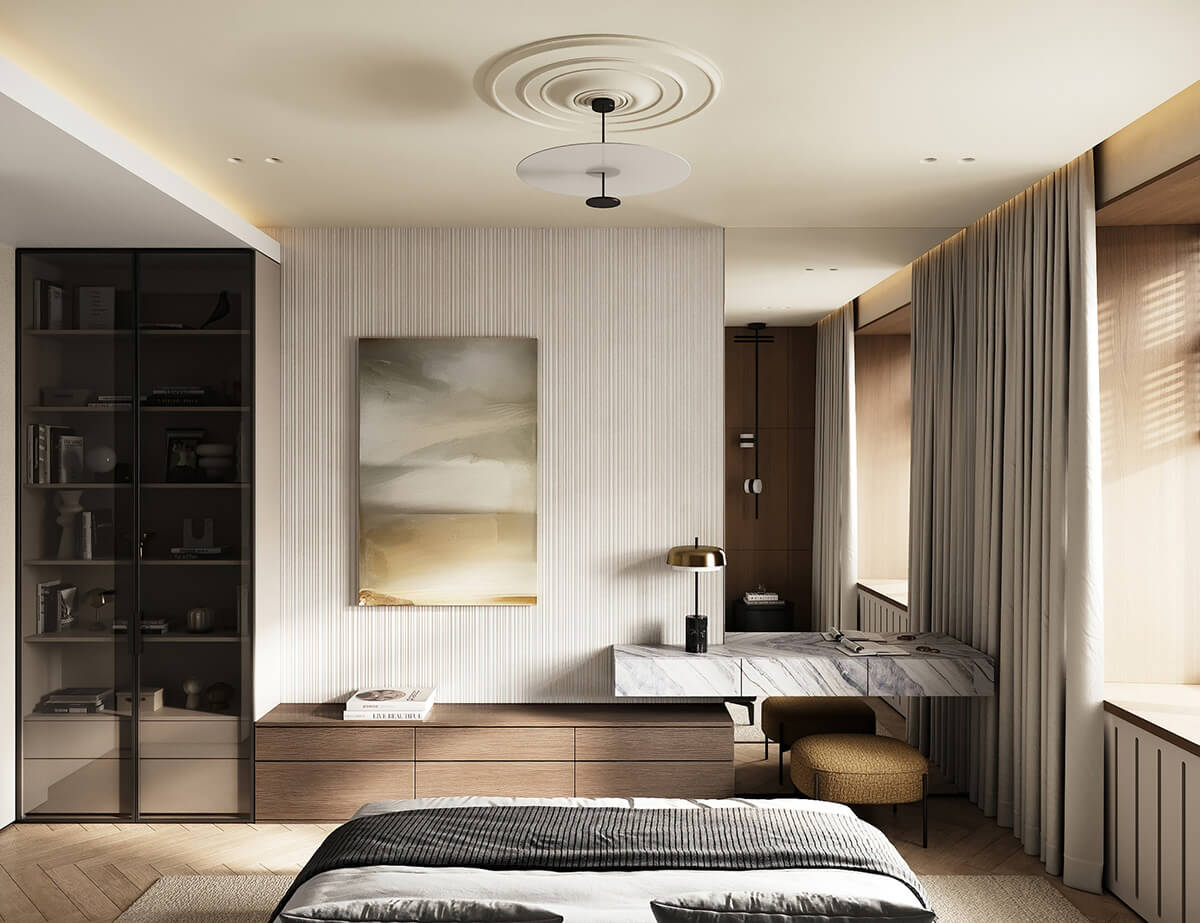 Кольорова стеля: креативний дизайн з використанням геометричних фігур та різних кольорів.