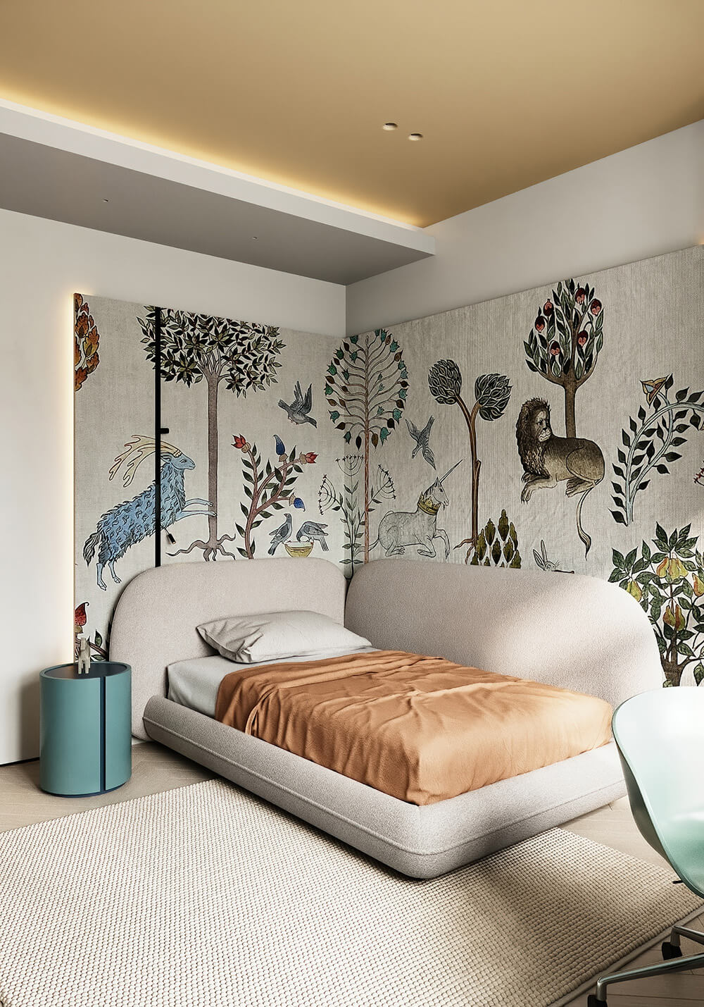 Дизайн інтер'єру з кольоровою стелею: надихаючі ідеї та особливості оформлення для вашого дому.