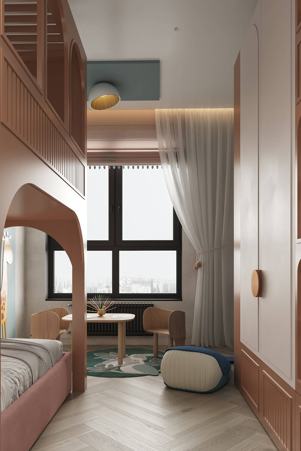 Приклад використання декоративної штукатурки для створення ефекту шовку на стінах