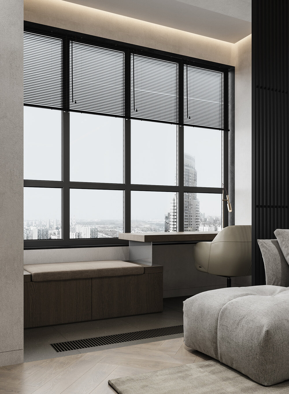 Крупний план декоративної фарби на стіні, що показує її текстуру та колірні переходи