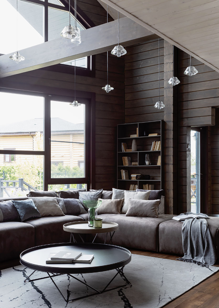 Дизайн інтер'єру будинку з бруса з акцентом на екологічність та природні кольори