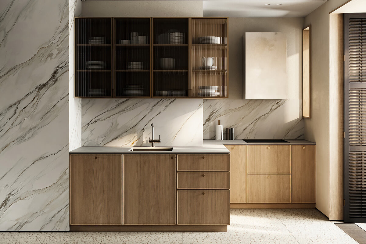 Сучасний дизайн кухні 2024-2026: світлі кольори, відкритий простір та мінімалізм.