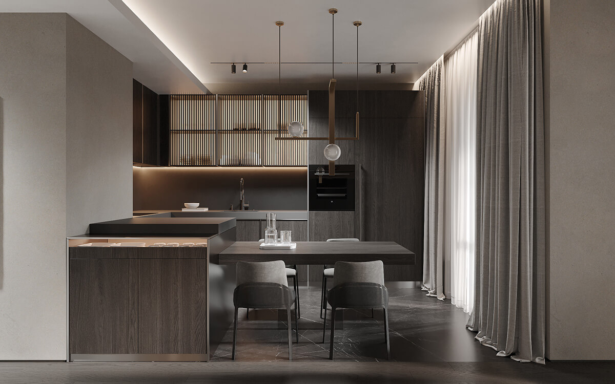 Модні тенденції кухні 2024-2026: інтегрована техніка та мінімалістичні фасади.