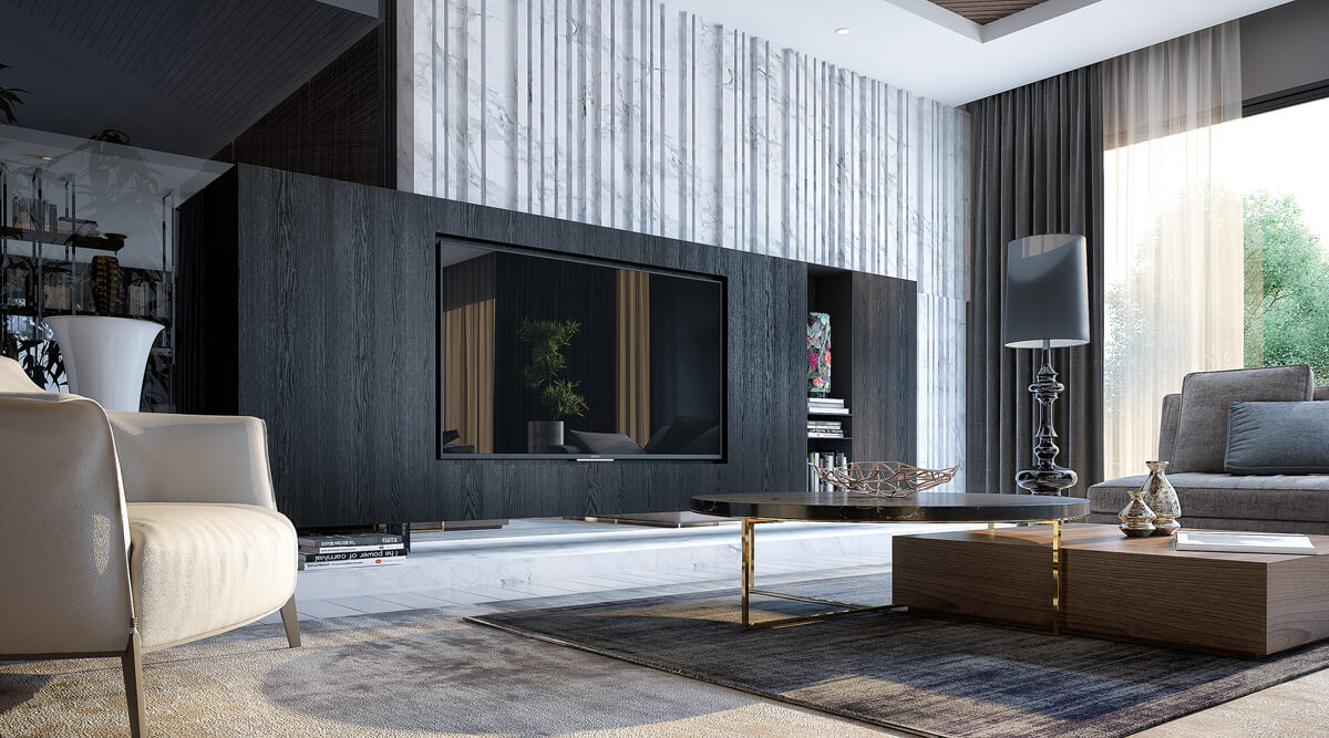 Інтер'єр квартири в світлих тонах з додаванням дерев'яних елементів.