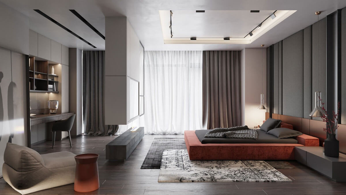 Сучасний дизайн квартири, що відображає сучасні тенденції в інтер'єрі.