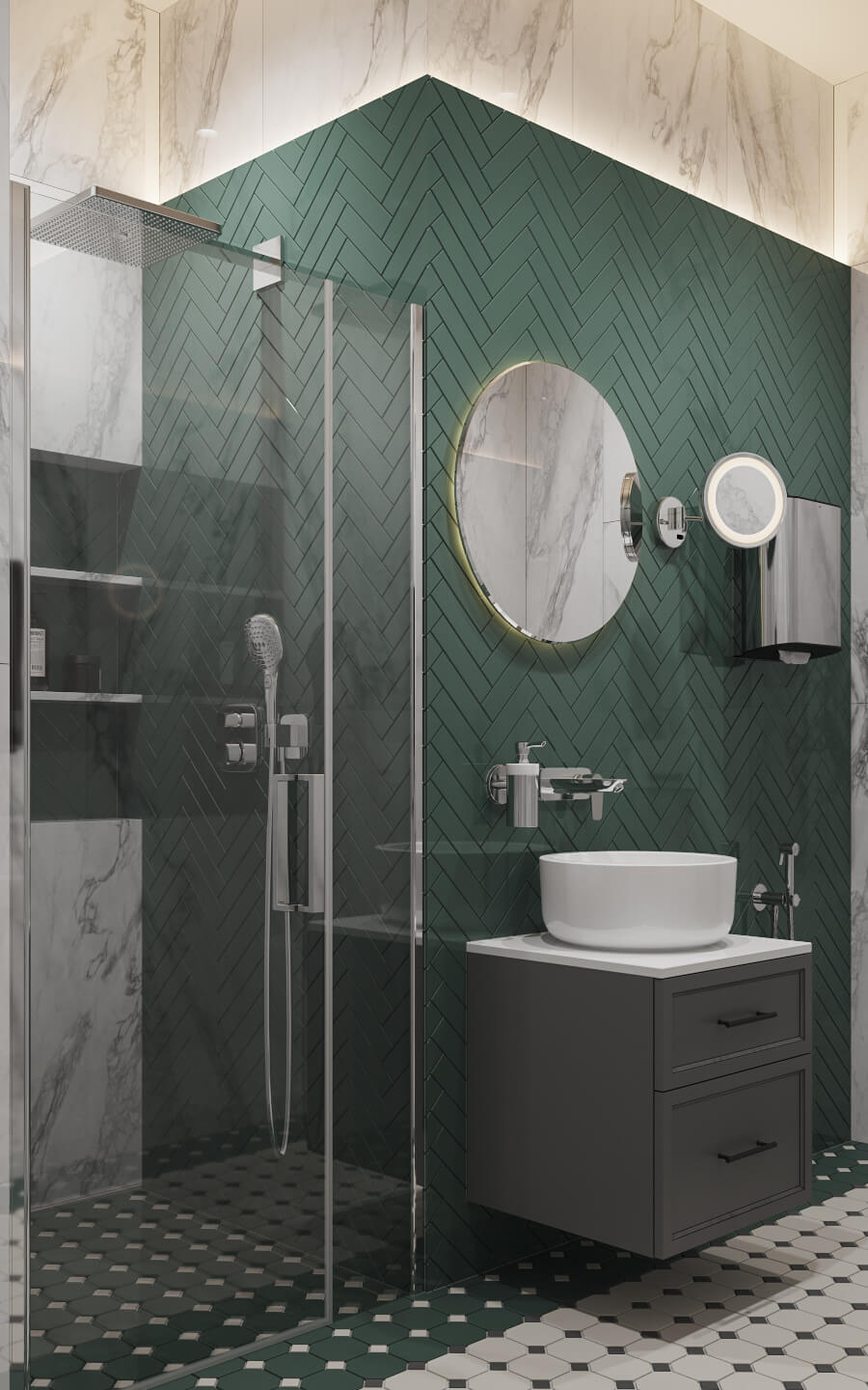 Квартира 100 м²: ідеї планування гардеробної кімнати з полицями та вішалками