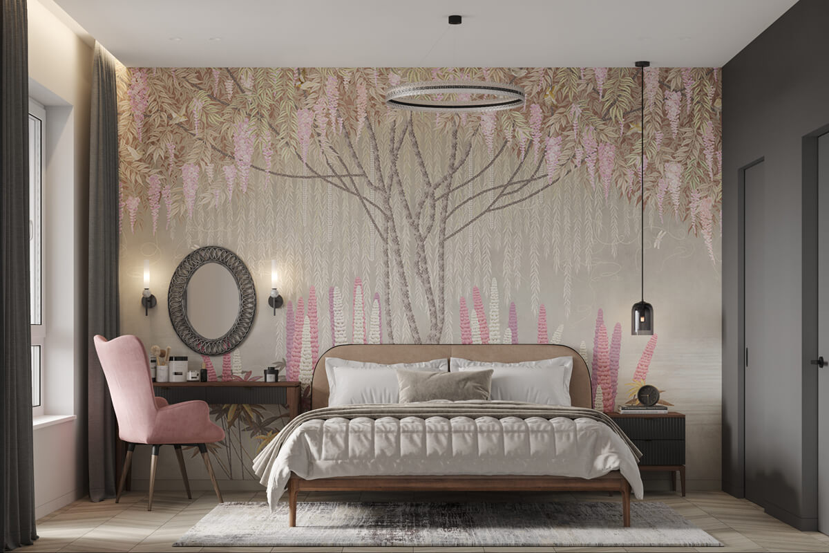 Планування квартири 100 м²: дитяча кімната з робочим столом та ліжком-горищем.