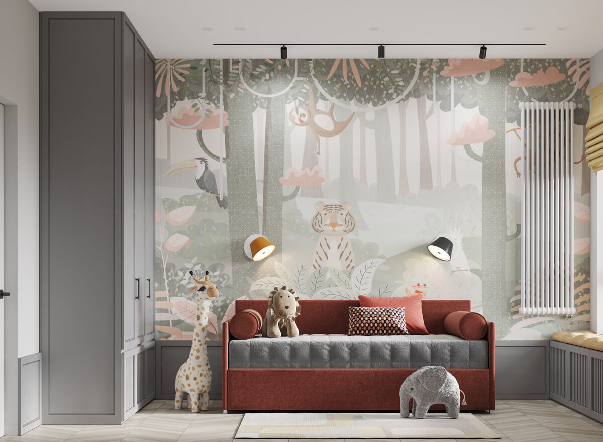 Інтер'єр квартири 100 м²: спальня з великим ліжком та приліжковими тумбочками у світлих тонах.