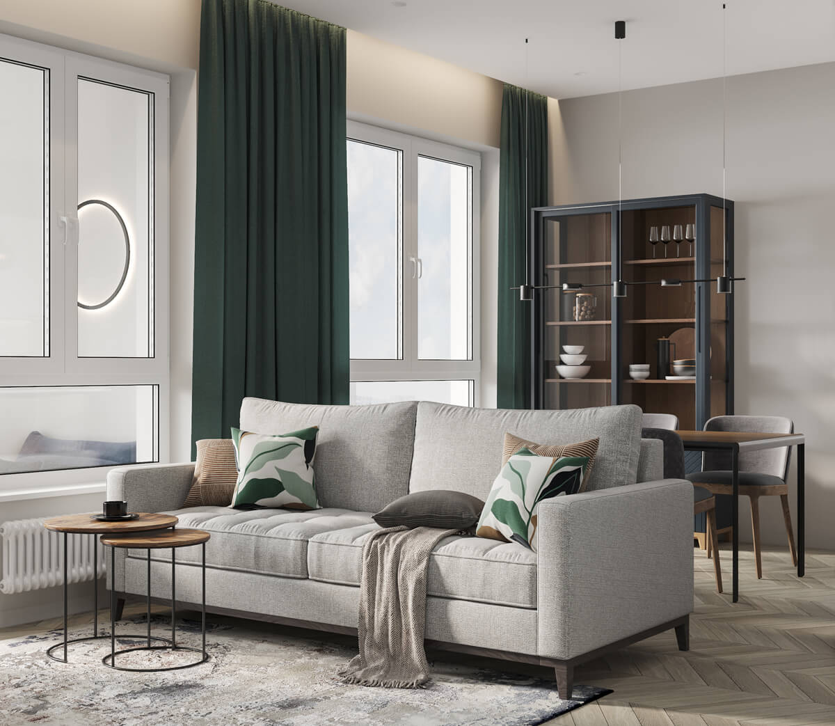 Дизайн дитячої кімнати в квартирі 100 кв. м з яскравими акцентами та функціональними меблями.