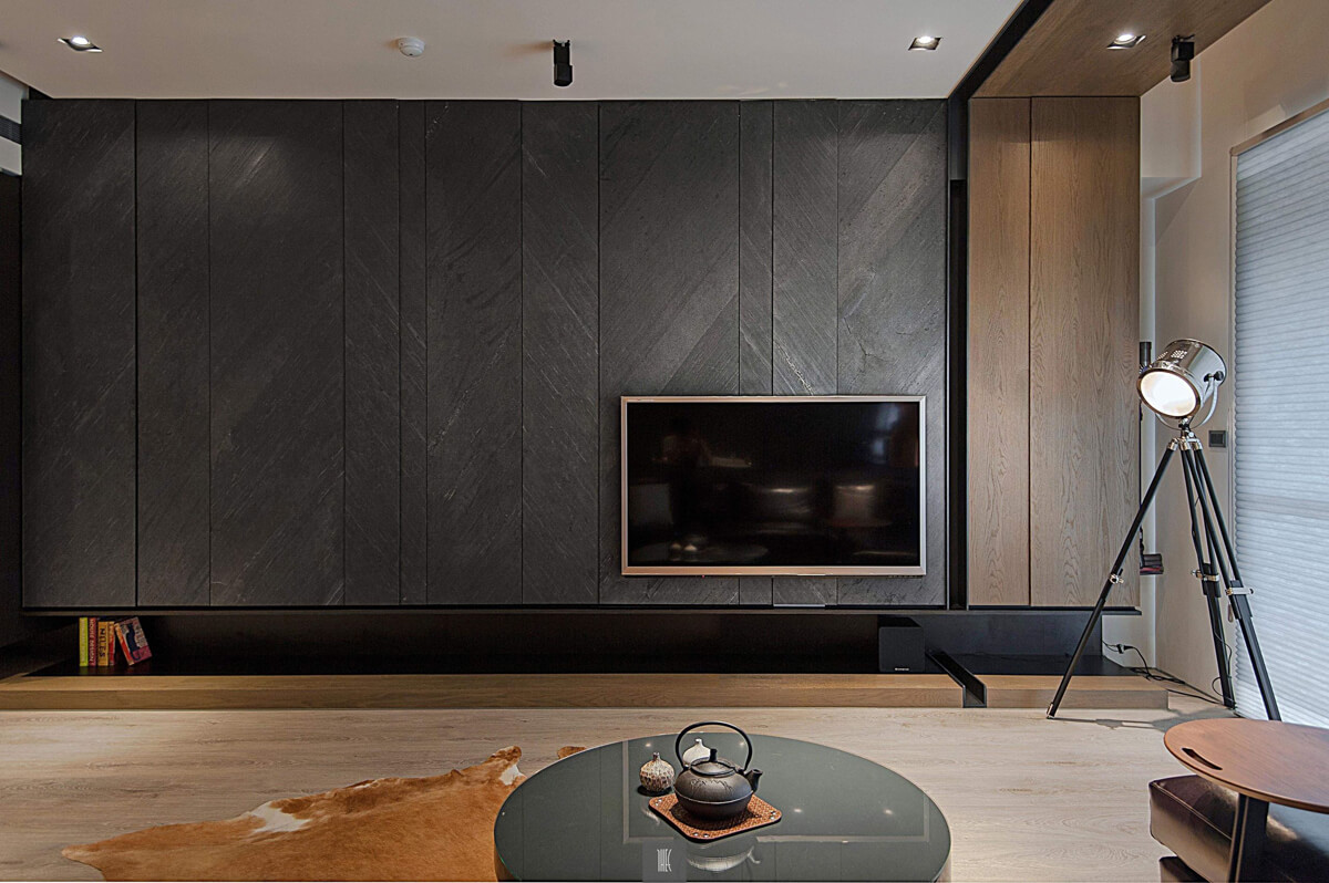 Сучасний дизайн вітальні з акцентом на комфорт та функціональність простору.