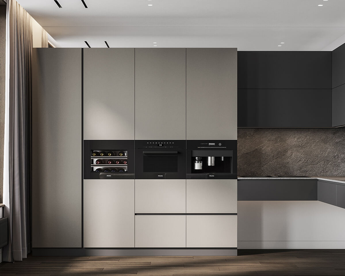 Дизайн інтер'єру для людей з обмеженими можливостями: простора кухня з зручним доступом.