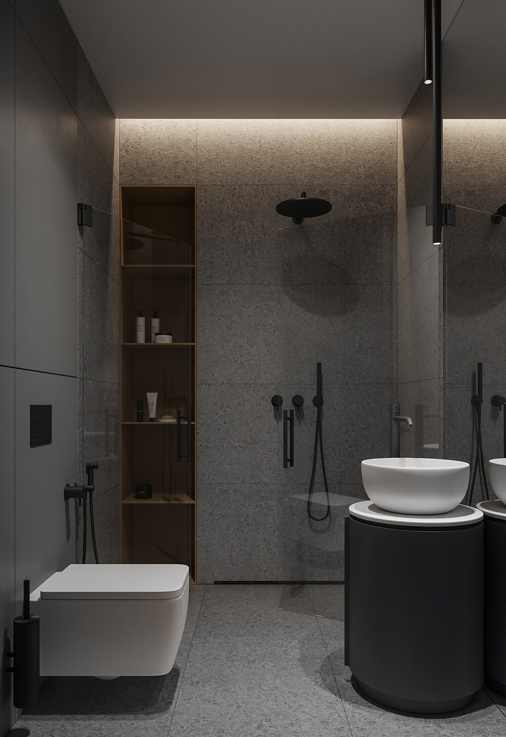 Розсувна скляна перегородка для ванної, зручне рішення для невеликого простору