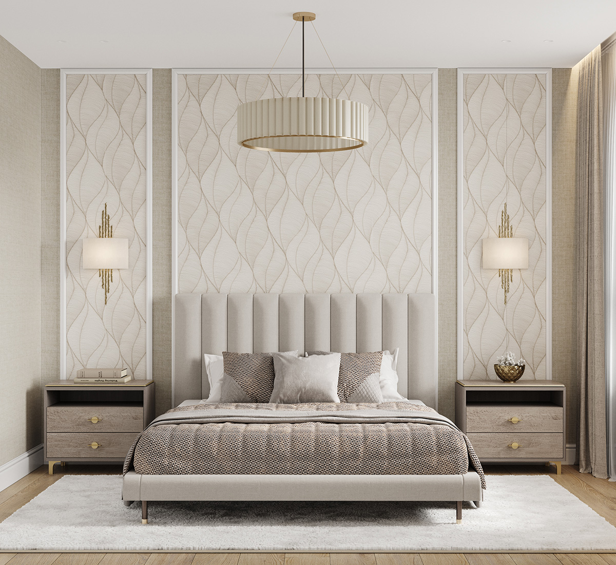 Дизайн кухні в кавових тонах: поєднання з білим для свіжості та простору.