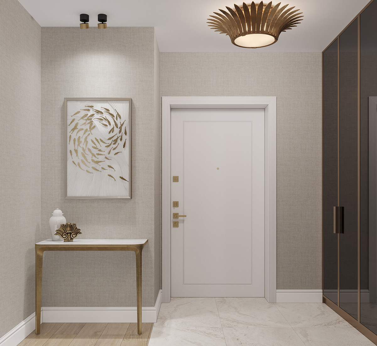 Кавовий колір в інтер'єрі спальні: спокій та релакс для відпочинку.