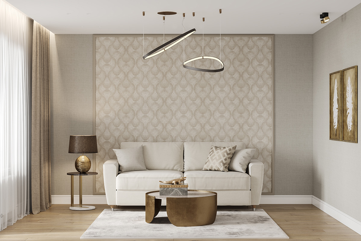 Інтер'єр спальні в відтінках кави з молоком, що сприяє релаксації та спокійному сну.