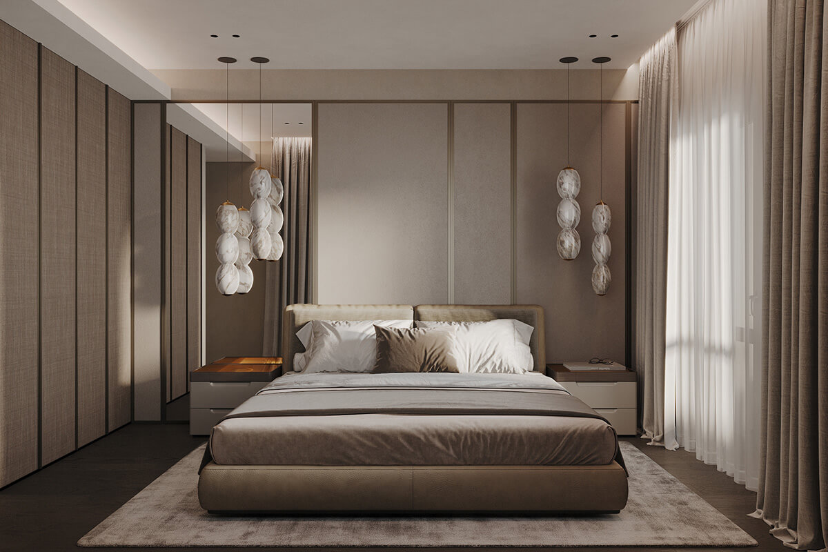 Льняні штори та оббивка меблів у світлому інтер'єрі вітальні, льон в інтер'єрі.