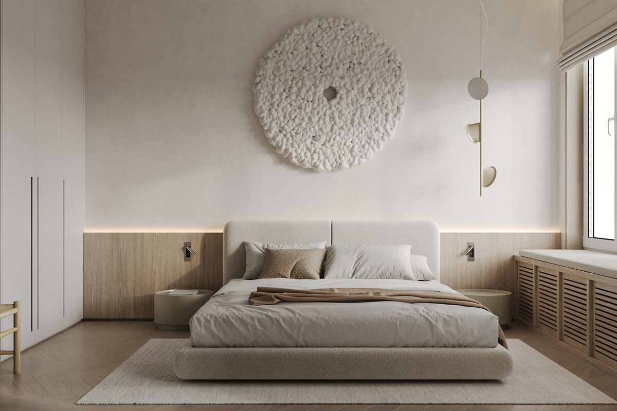 Сучасний дизайн інтер'єру квартири: оновлення без ремонту, декоративні панелі на стіні.