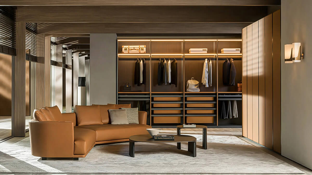 Організація освітлення в шафі-купе з використанням LED світильників для максимальної зручності.