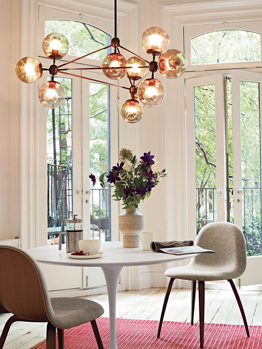 Приклад плану освітлення з різними зонами та світильниками. Сценарії освітлення.