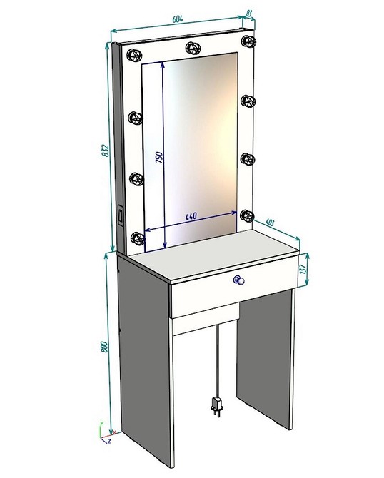 Зробіть свій туалетний столик: інструкція з дизайну та збірки своїми руками