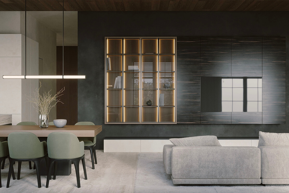 Дизайн інтер'єру з використанням різних відтінків дерева для затишної атмосфери