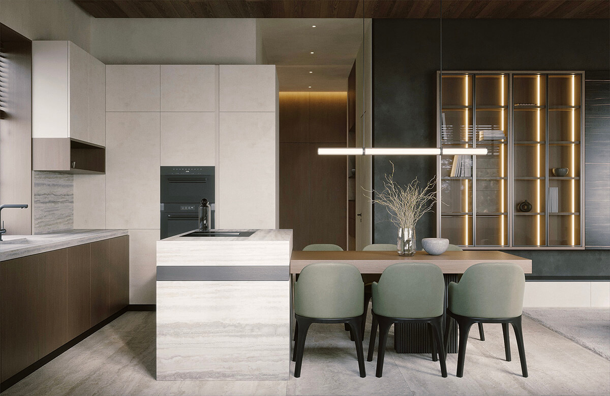 Поєднання різних порід дерева в інтер'єрі коридору для створення унікального дизайну