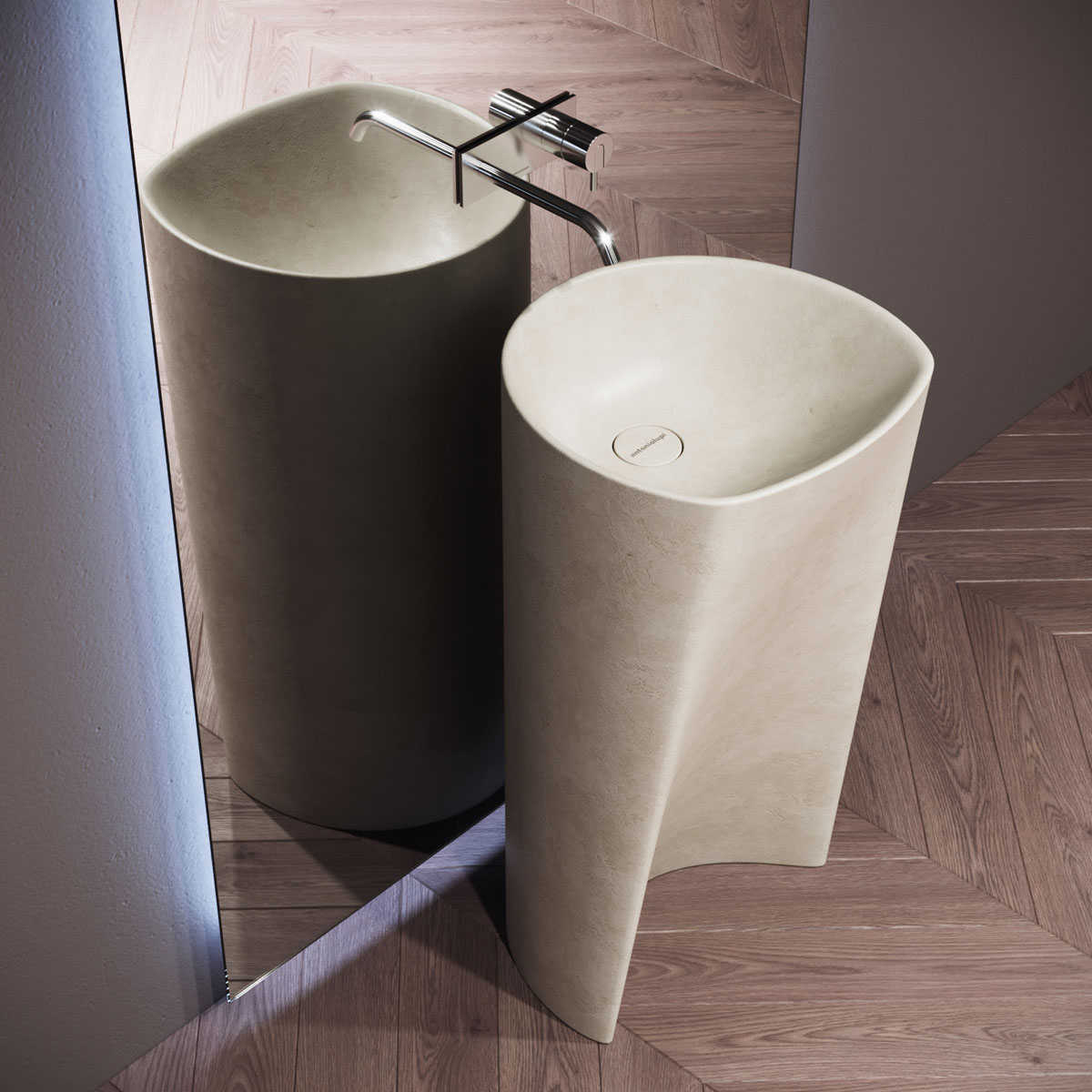 Подвійна раковина для ванної кімнати: зручне рішення для великої родини, сучасний дизайн