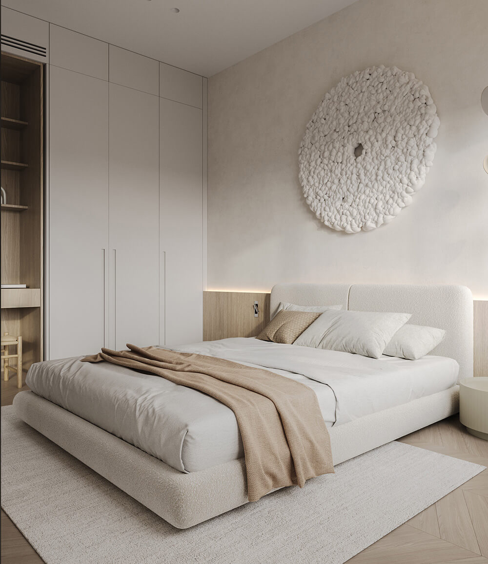 Кремова їдальня з дерев'яним столом, стільцями та великим вікном, наповненим світлом