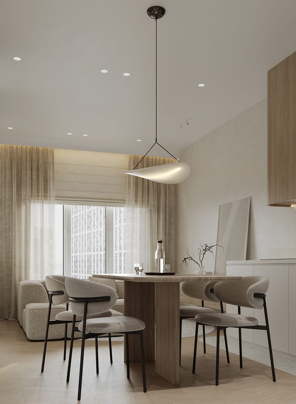 Кремовий колір у дизайні кухні: стильний та функціональний простір для кулінарії.