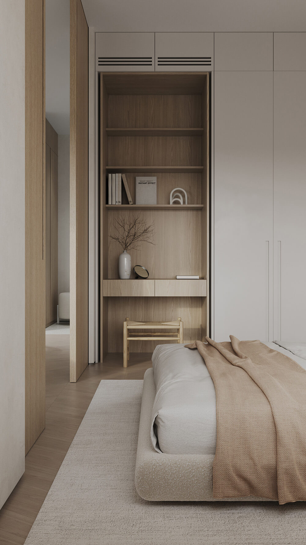 Кремовий колір в інтер'єрі вітальні: затишок, гармонія та елегантний дизайн.