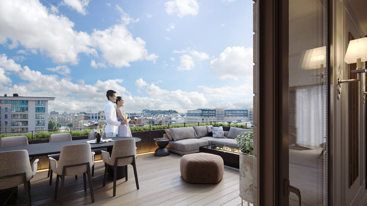 Квартира з терасою: можливість створити власний куточок релаксу на відкритому повітрі.