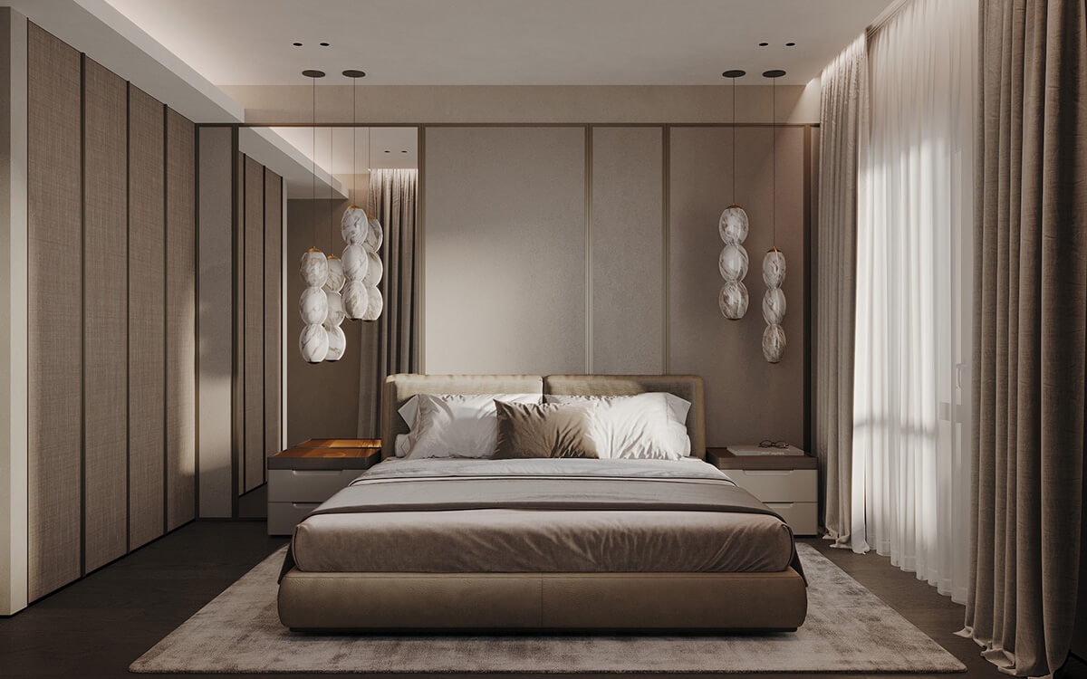 Інтер'єр у стилі мінімалюкс з акцентом на натуральні матеріали та текстури.