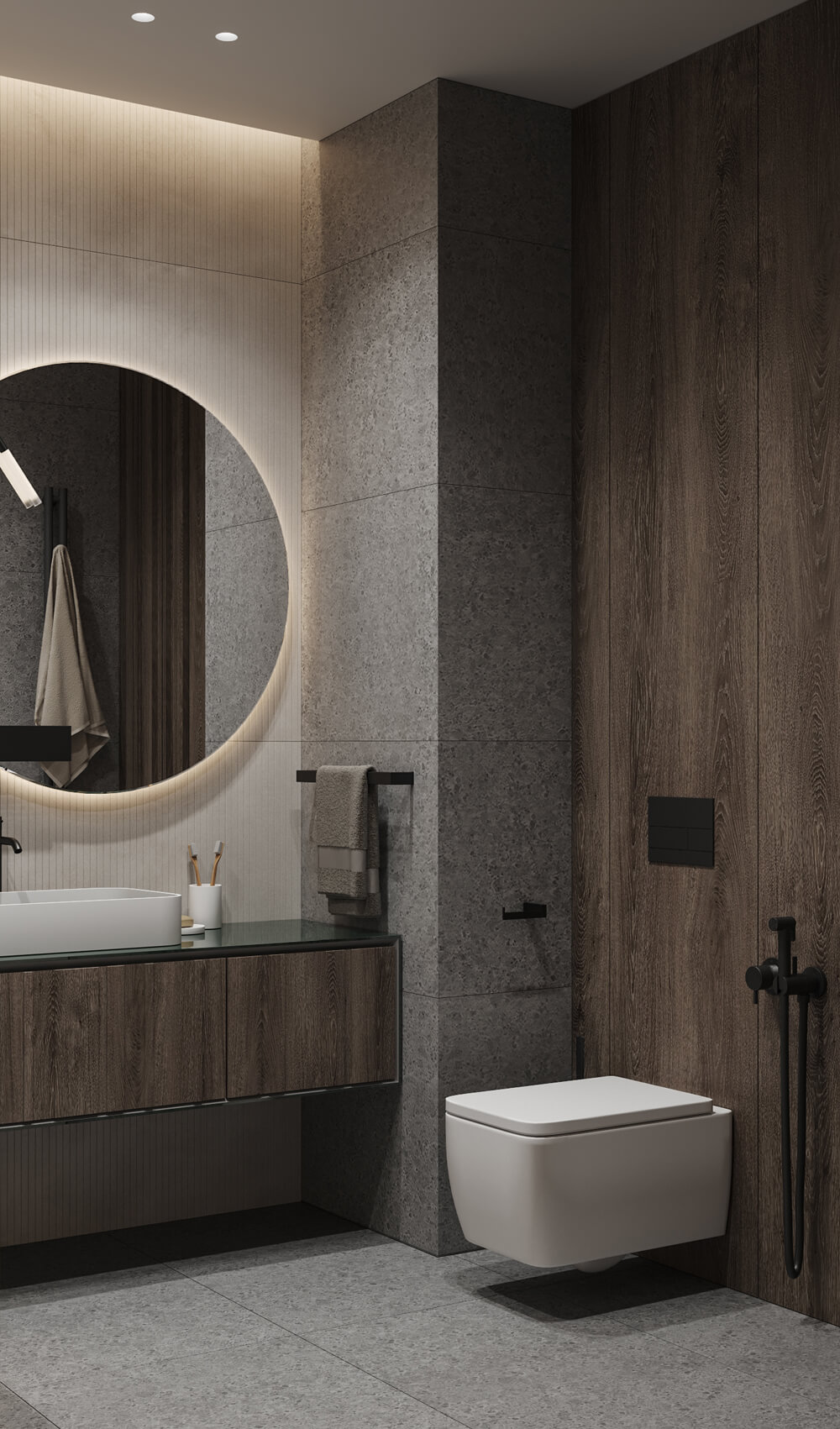 Чоловічий інтер'єр у стилі лофт з використанням дерева та металу.