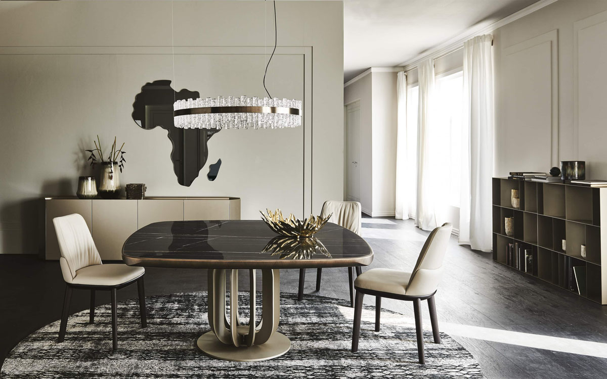 Ідеї дизайну обіднього столу: розкладні столи, різні форми та розміри для будь-якої кухні.