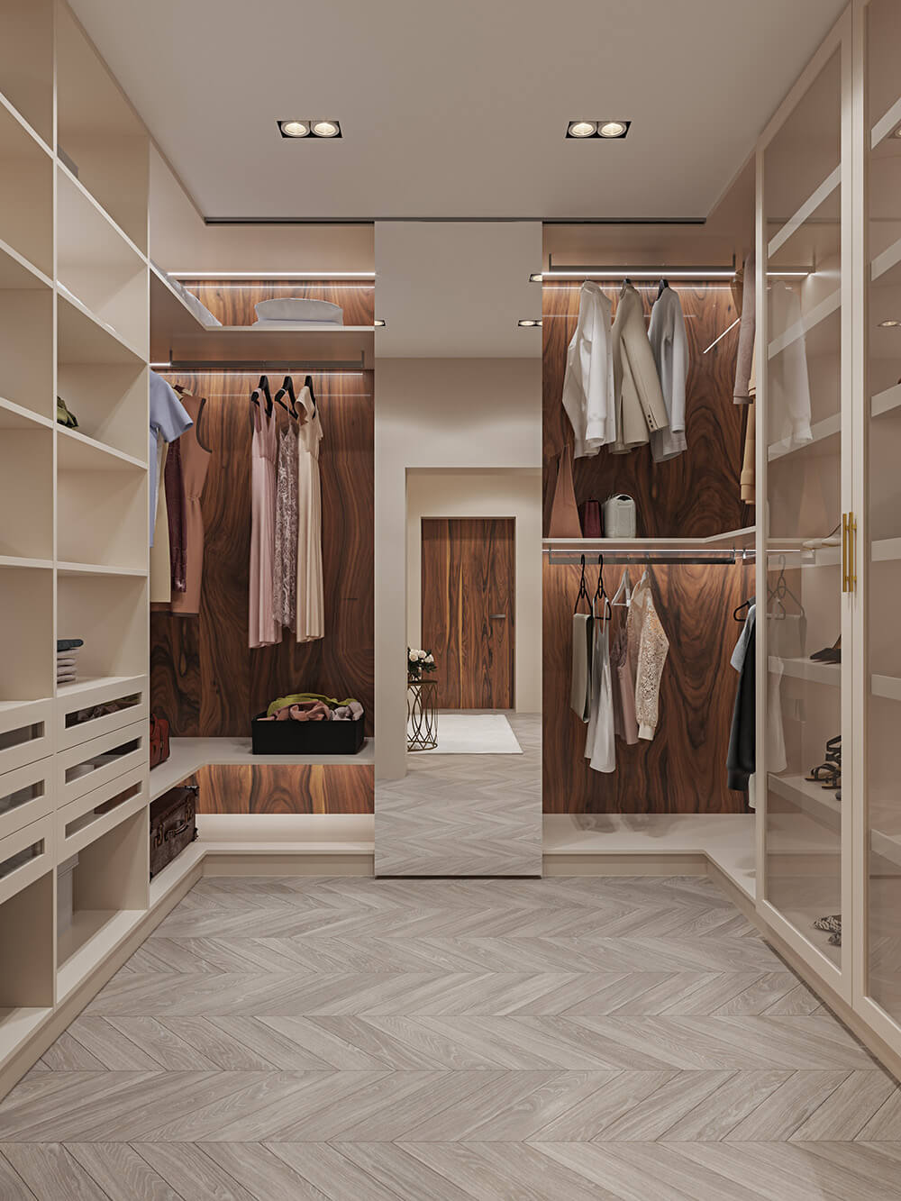 Відкрита система зберігання з металевими стелажами для організації робочого простору.