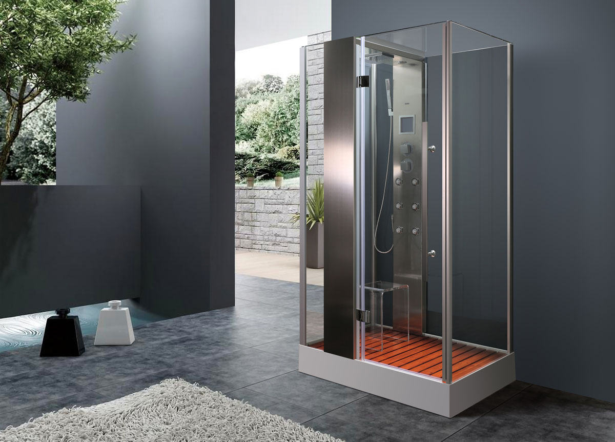 Встановлення душового піддону з антиковзким покриттям для безпечного використання.