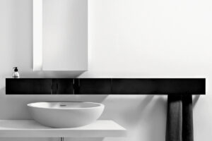 Оптимізація простору у ванній: як полиці створюють затишок та функціональність. — Полиці у ванній кімнаті