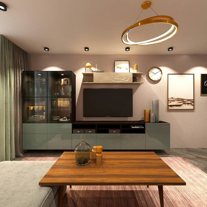 Білі меблі Бесто ІКЕА у вітальні: чистий та сучасний дизайн інтер'єру