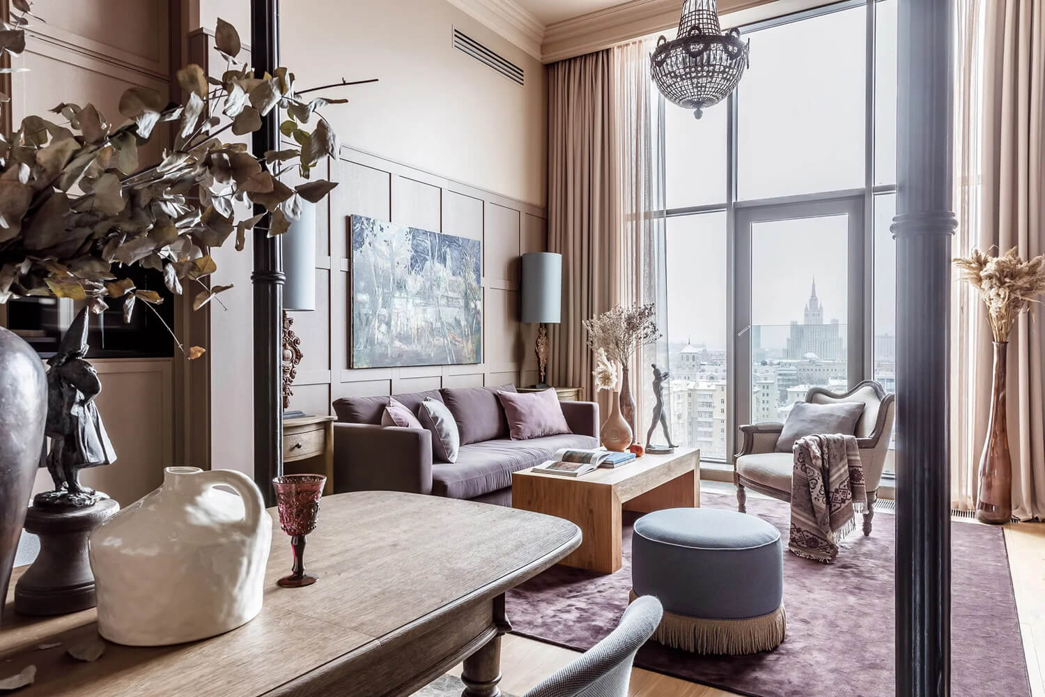 Ідеї дизайну інтер'єру трикімнатної квартири в сучасних стилях оформлення