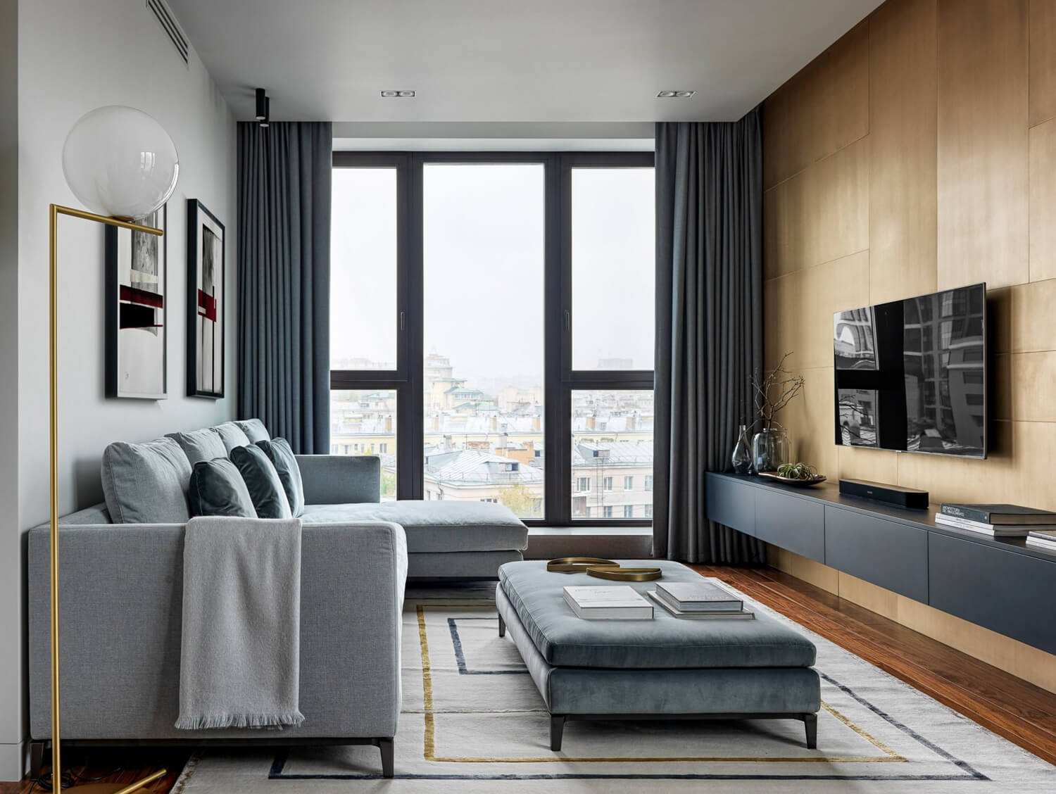 Дизайн інтер'єру двокімнатної квартири з елементами мінімалізму та сучасними акцентами
