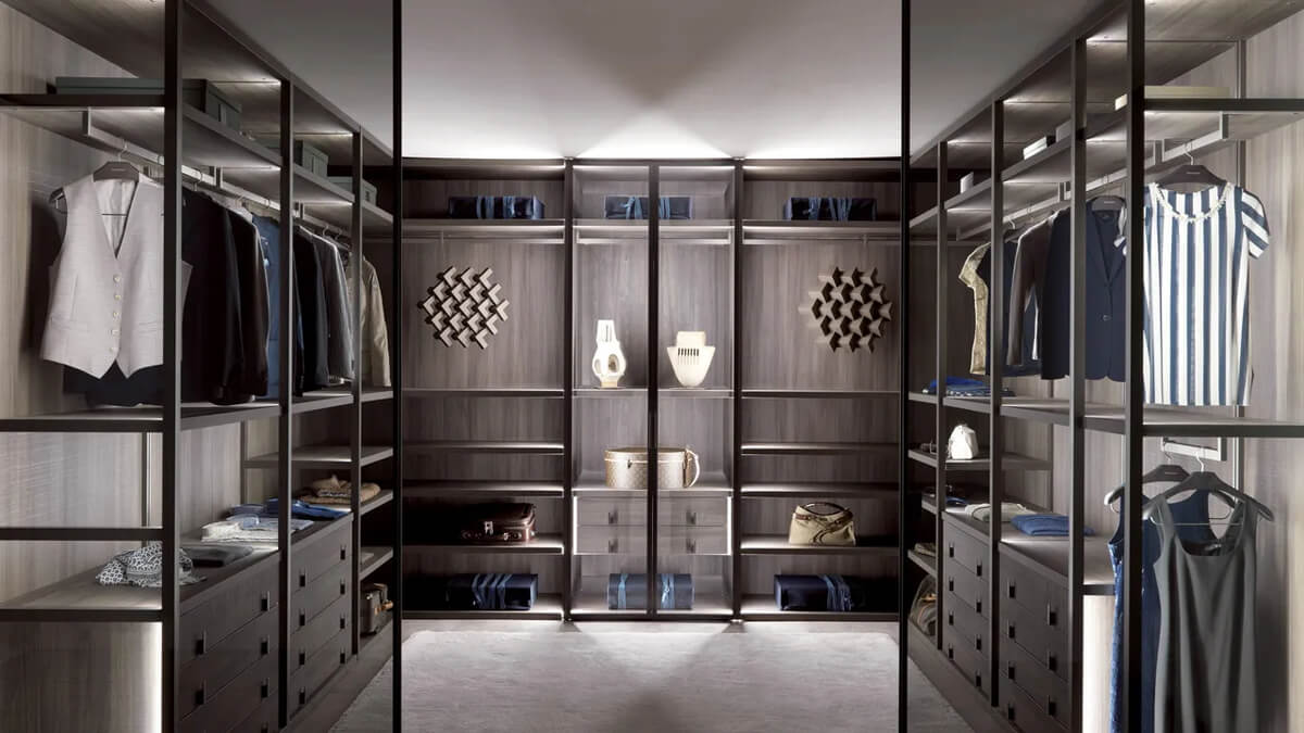 Стильний дизайн двокімнатної квартири з використанням геометричних візерунків та текстур.