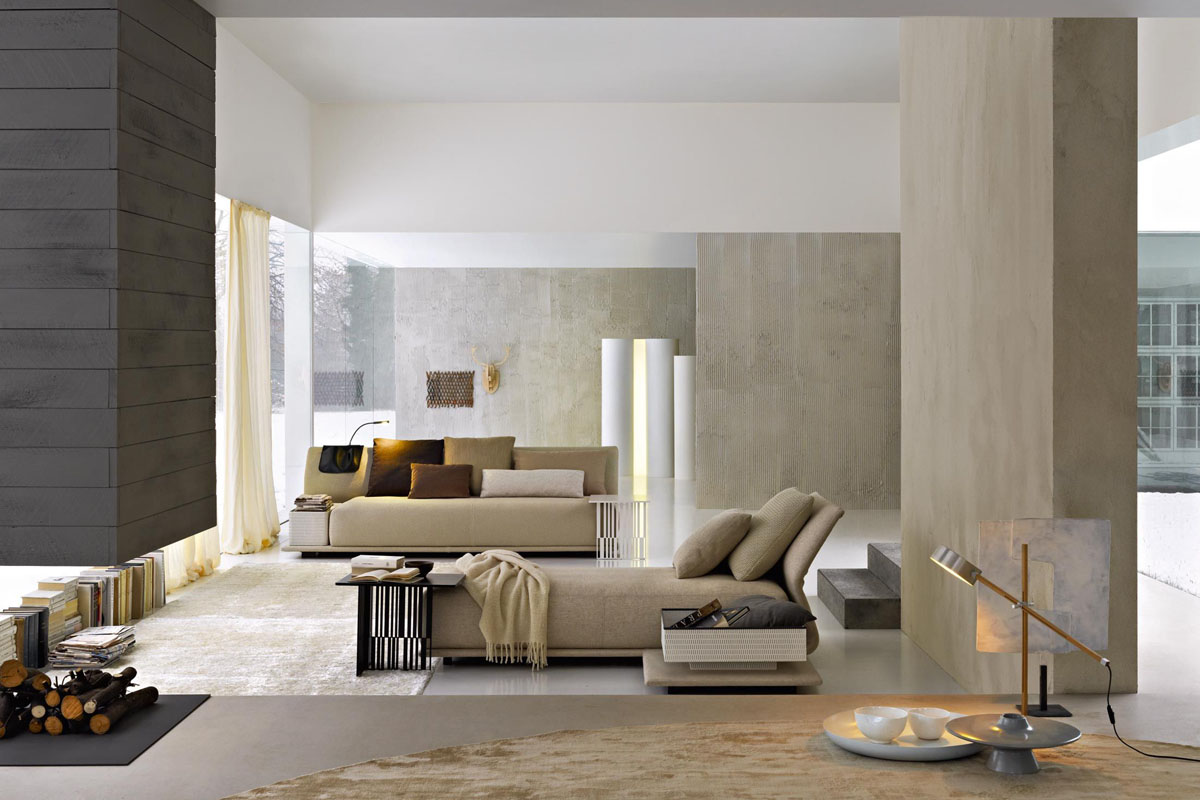 Створення затишного інтер'єру в бежевих тонах: елегантний дизайн вітальні з м'якими меблями.