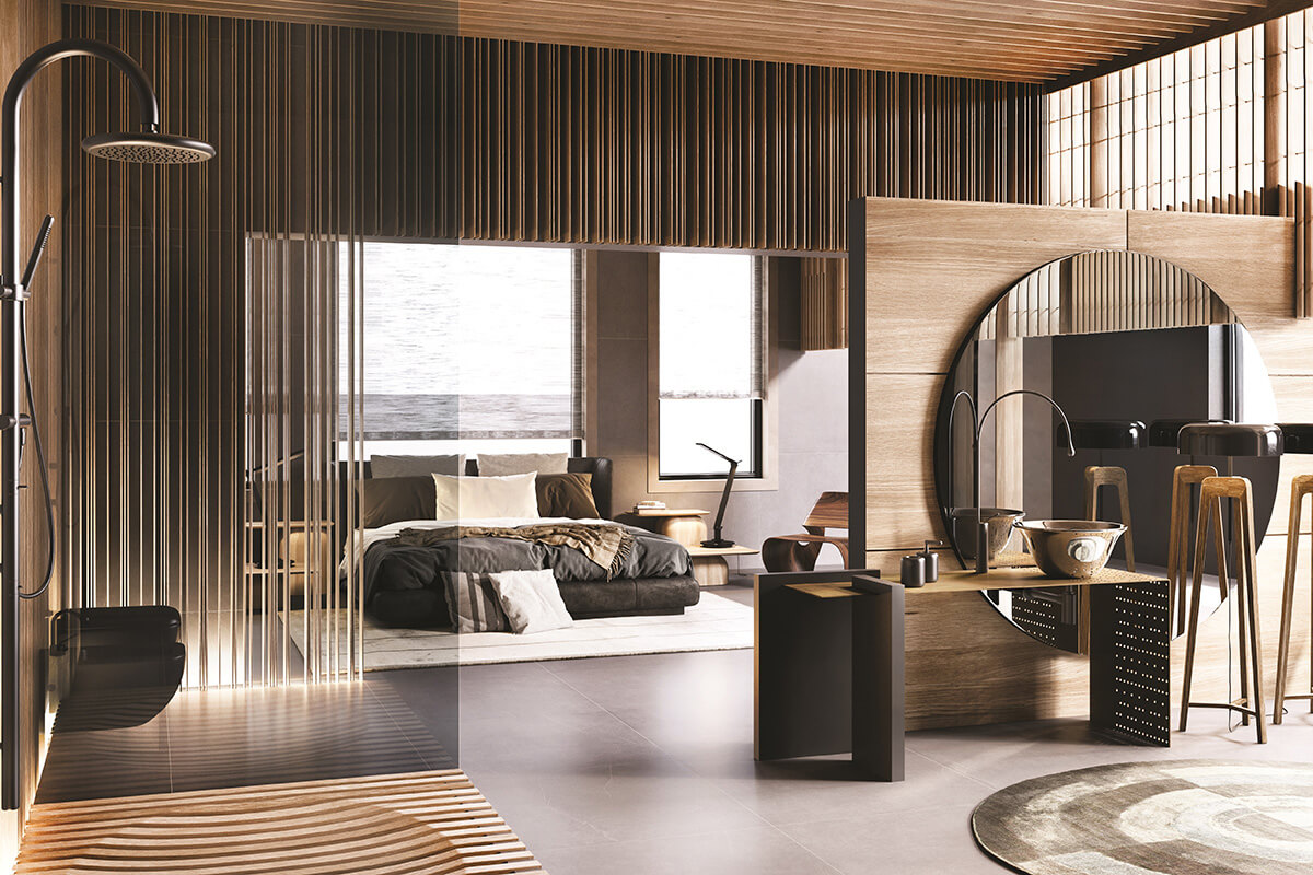 Приклад дизайну санвузла, що демонструє способи збільшення площі за рахунок правильного планування.