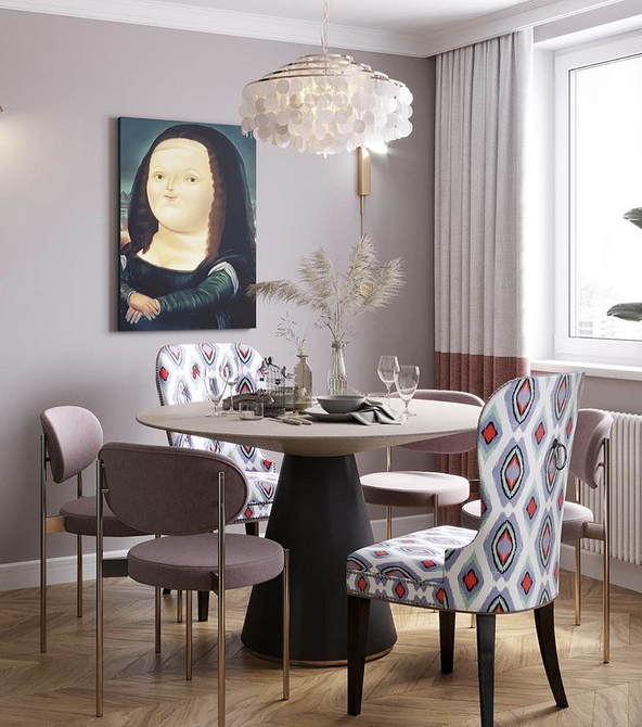 Розстановка меблів: відсутність балансу та симетрії у дизайні інтер'єру кімнати.