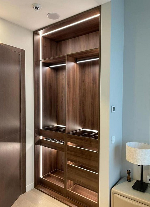 Типи світильників для шафи: вибір освітлення для створення ідеального гардеробу.