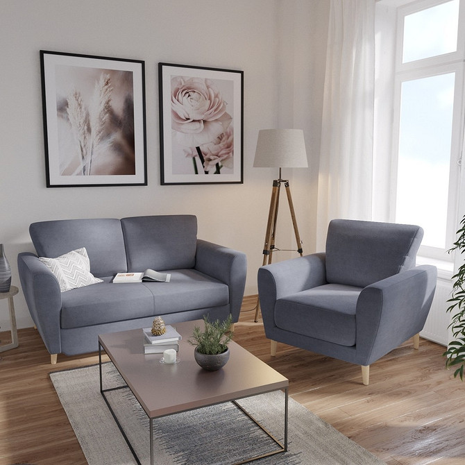 Антитрендова модель дивана з синтетичної оббивки яскравого неонового кольору у вітальні