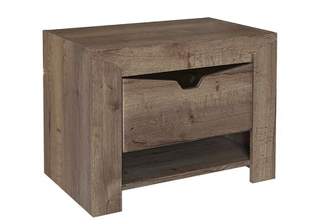 Сучасна приліжкова тумбочка білого кольору з висувними шухлядами для стильної спальні