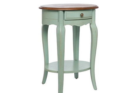 Оригінальна приліжкова тумбочка в скандинавському стилі з дерев'яними ніжками для затишної спальні